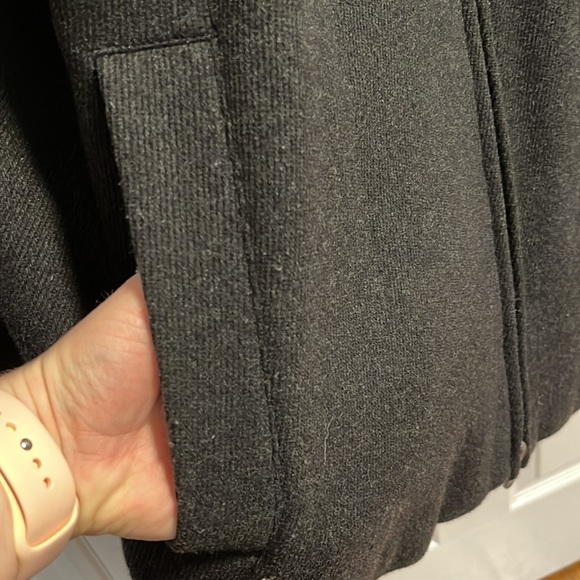 Calvin Klein Wool Blend Black Winter Coat with double Zipper XXL - Picture 6 of 16